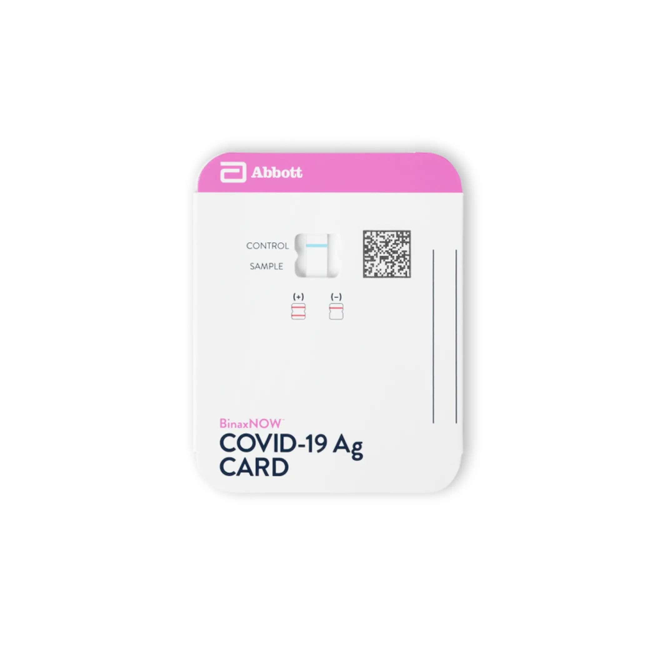 DISCAbbott BinaxNOW™ COVID-19 Ag Card Home Test with eMed Telehealth Services - 1 Pack