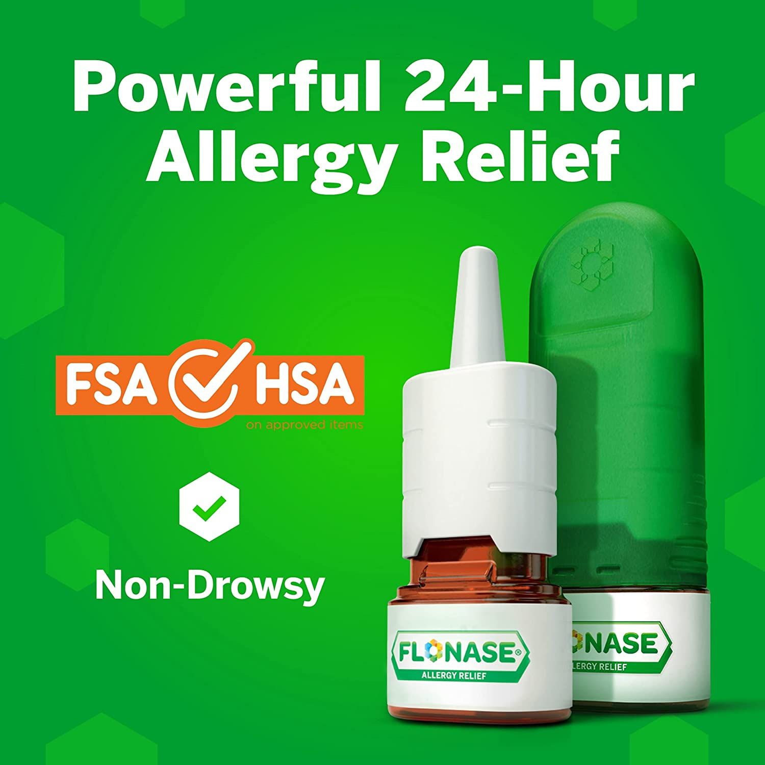 DISCFlonase 24hr Allergy Relief Nasal Spray - 72 sprays