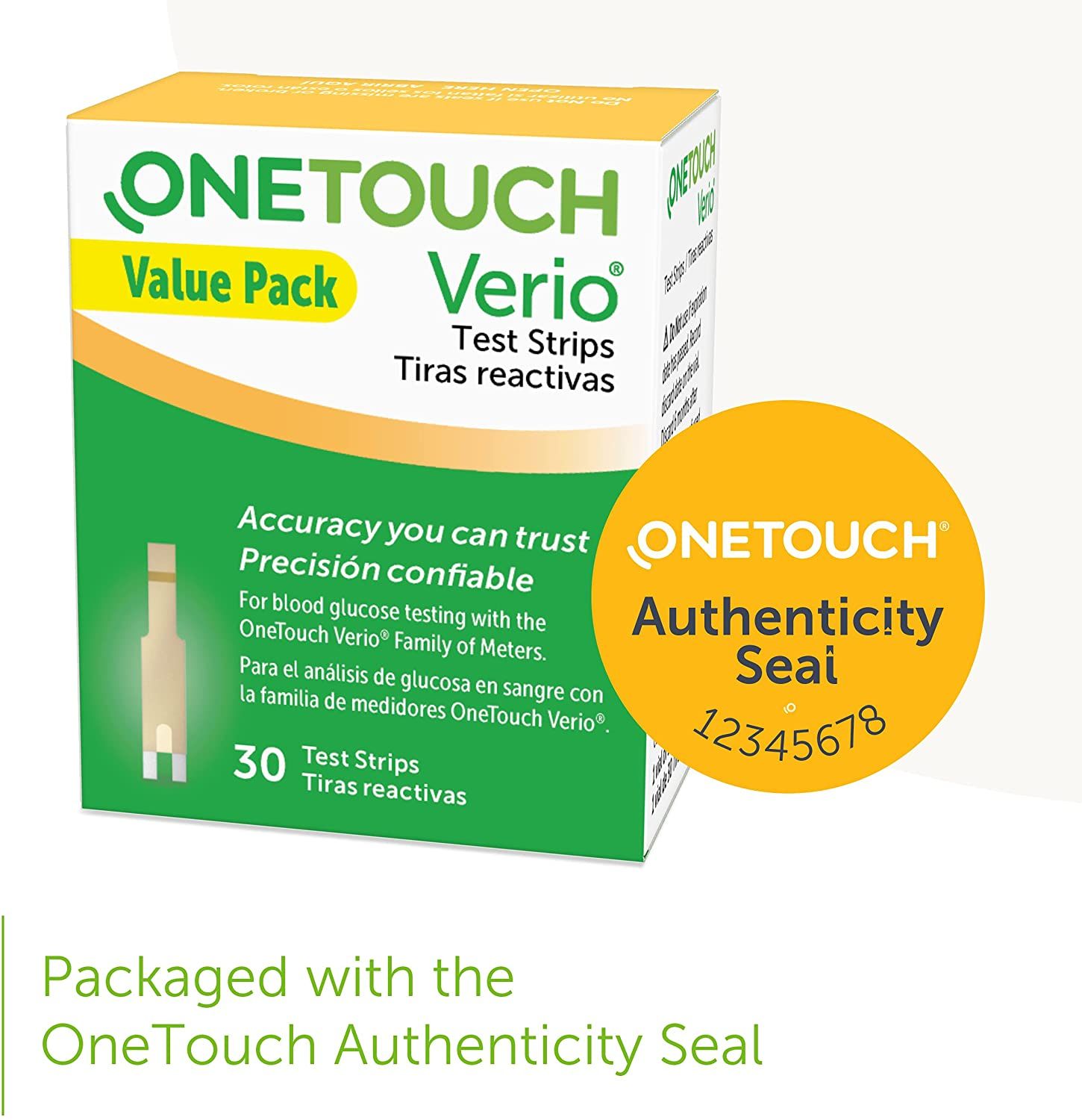 DISCOneTouch Verio Diabetes Test Strips Value Pack - 30 ct