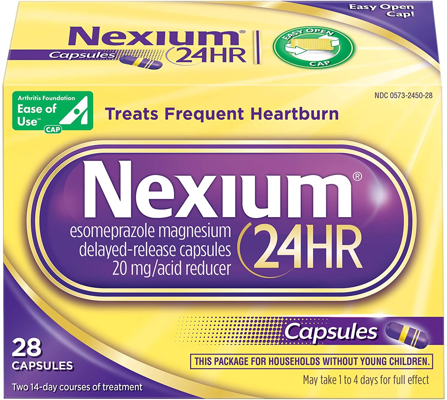 DISCNexium 24HR Delayed Release Heartburn Relief Capsules - 28 ct