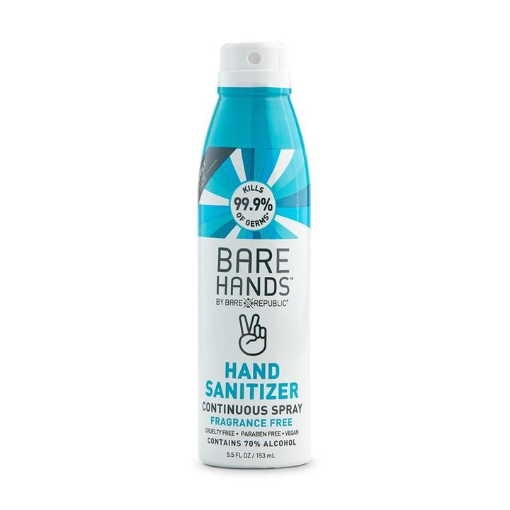 DISCBare Republic Bare Hands Continuous Sanitizer Spray -  5.5 oz