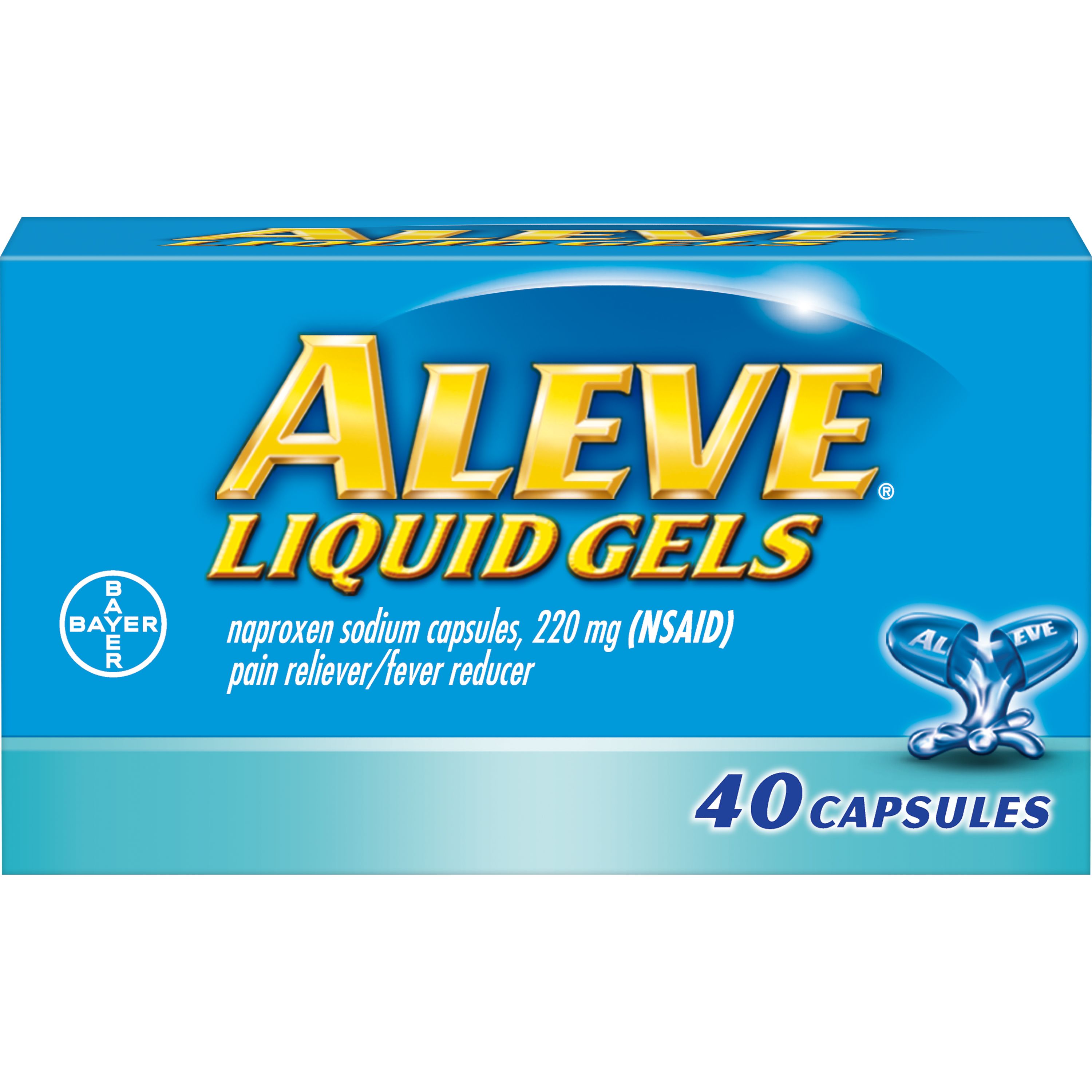 DISCAleve Liquid Gels Pain Reliever Capsules, 220 mg - 40 ct