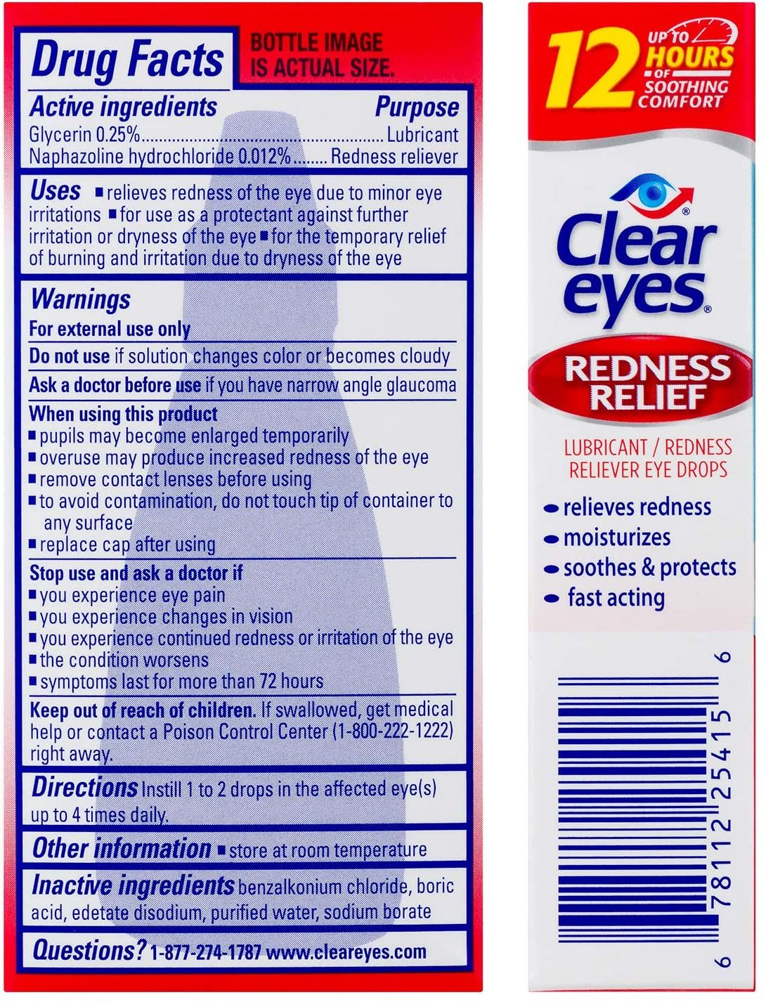 DISCClear Eyes Redness Relief Eye Drops - 0.5 fl oz