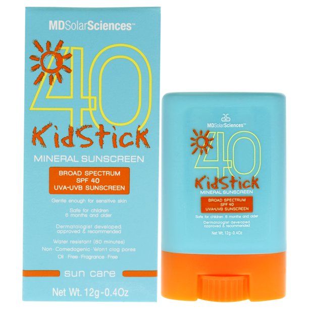 DISCMDSolarSciences Mineral Sunscreen KidStick, Zinc Oxide, SPF 40 - 4 oz
