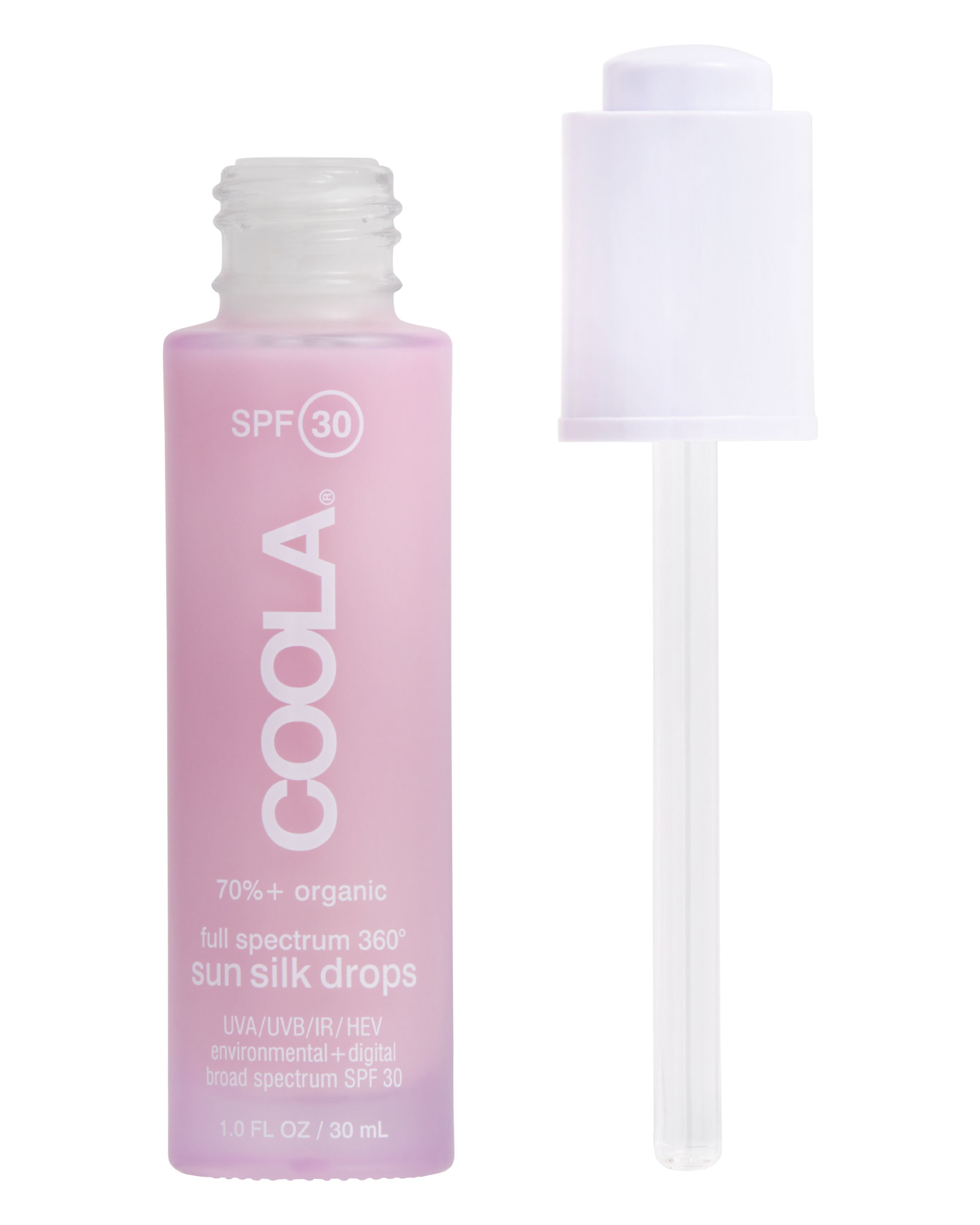 DISCCOOLA Full Spectrum 360° Sun Silk Drops Organic Face Sunscreen, SPF 30 -  1 fl oz