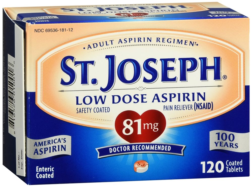 DISCSt. Joseph Low Dose Aspirin, Coated Tablets, 81 mg - 120 ct