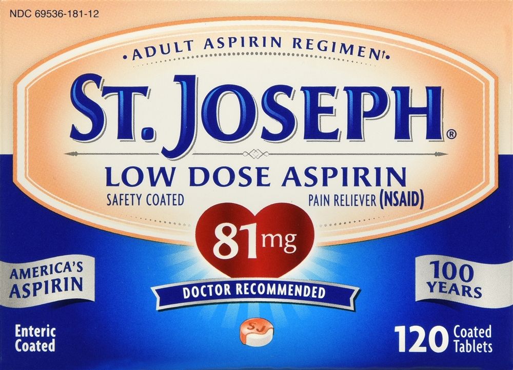 DISCSt. Joseph Low Dose Aspirin, Coated Tablets, 81 mg - 120 ct