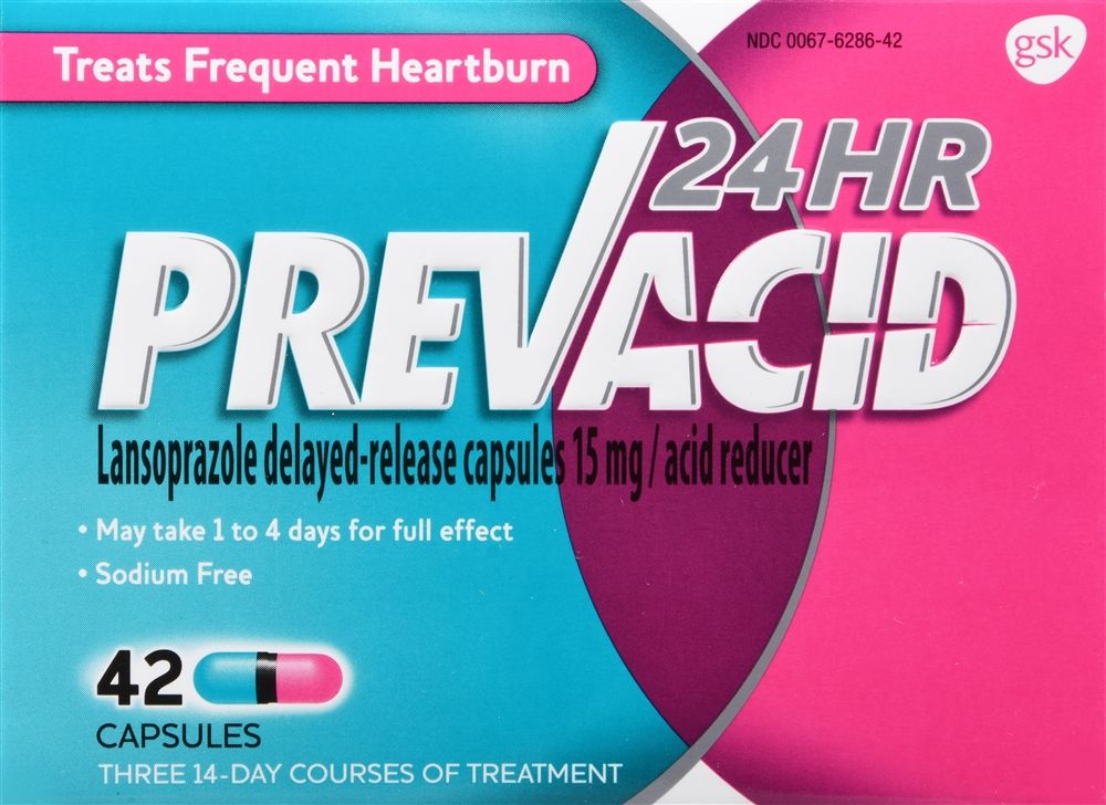 DISCPrevacid 24 HR Acid Reducer Capsules - 42 ct