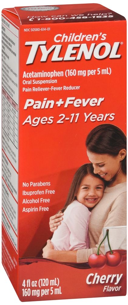DISCTylenol Children's Pain + Fever Oral Suspension, Cherry Flavor - 4 fl oz