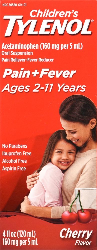 DISCTylenol Children's Pain + Fever Oral Suspension, Cherry Flavor - 4 fl oz
