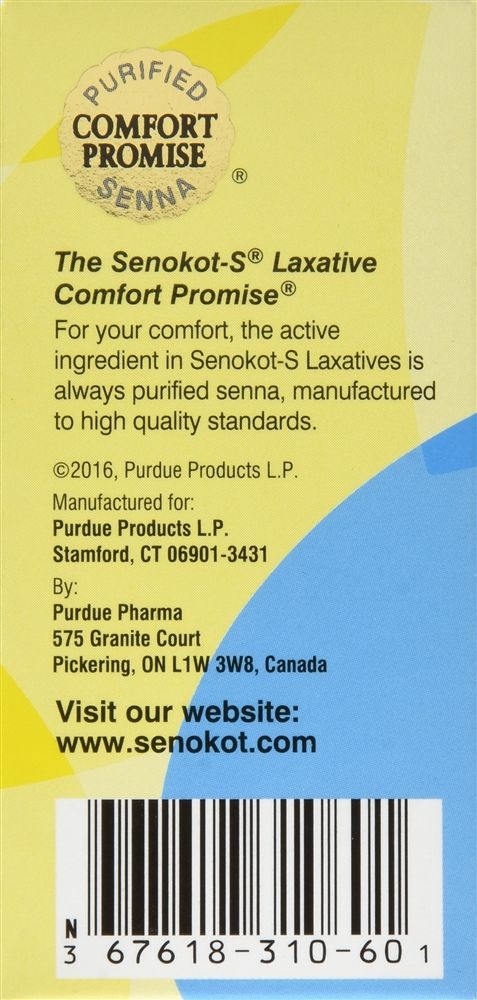 DISCSenokot-S Laxative Plus Stool Softener Tablets - 60 ct