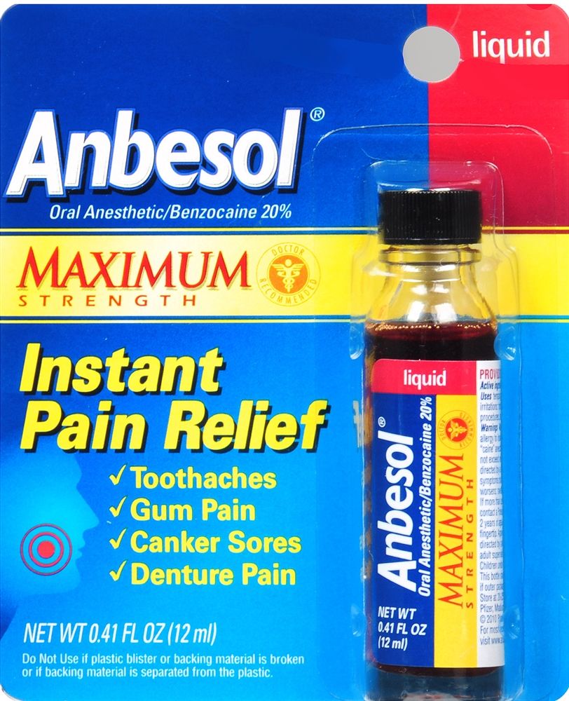 DISCAnbesol Pain Relief Liquid Maximum Strength Oral Anesthetic - 0.41 oz