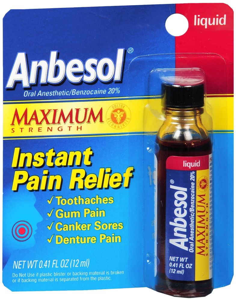 DISCAnbesol Pain Relief Liquid Maximum Strength Oral Anesthetic - 0.41 oz