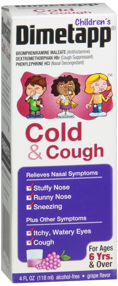 DISCDimetapp Children's Cold & Cough Liquid, Grape Flavor - 4 fl oz