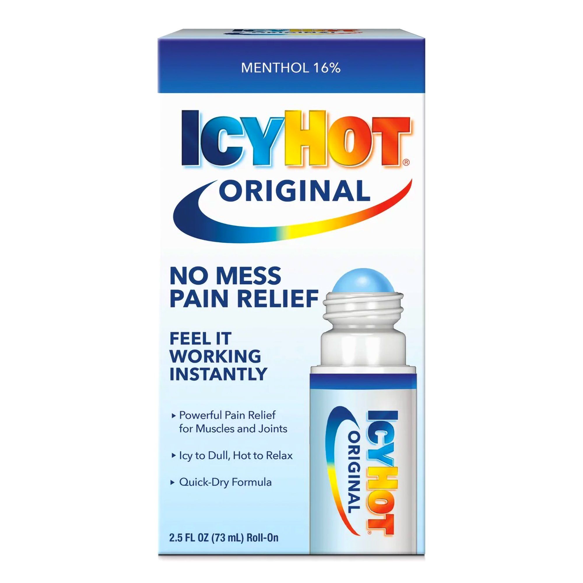 Icy Hot Original No-Mess Pain Relief Roll On - 2.5 fl oz