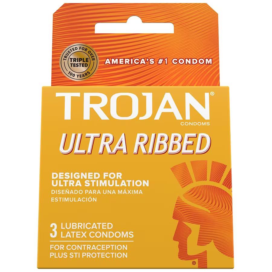 Trojan Ultra Ribbed Stimulation Condoms - 3 ct | Optum Store