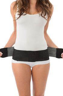 Belly Bandit Maternity 2-in-1 Belly Support Band & Hip Wrap - Black