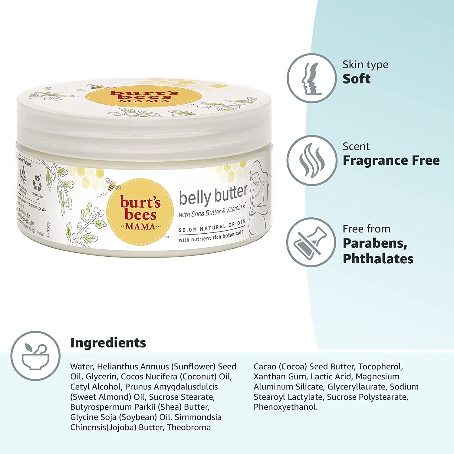 Burt’s Bees® Mama Bee®  Belly Butter with Shea Butter & Vitamin E -  6.5 oz