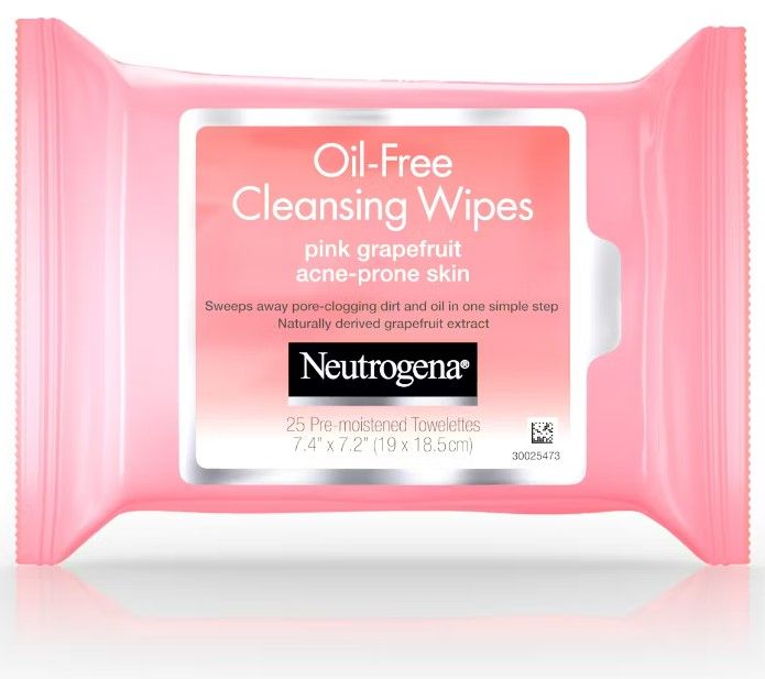 Neutrogena Pink Grapefruit Oil-Free Cleansing Wipes - 25 ct