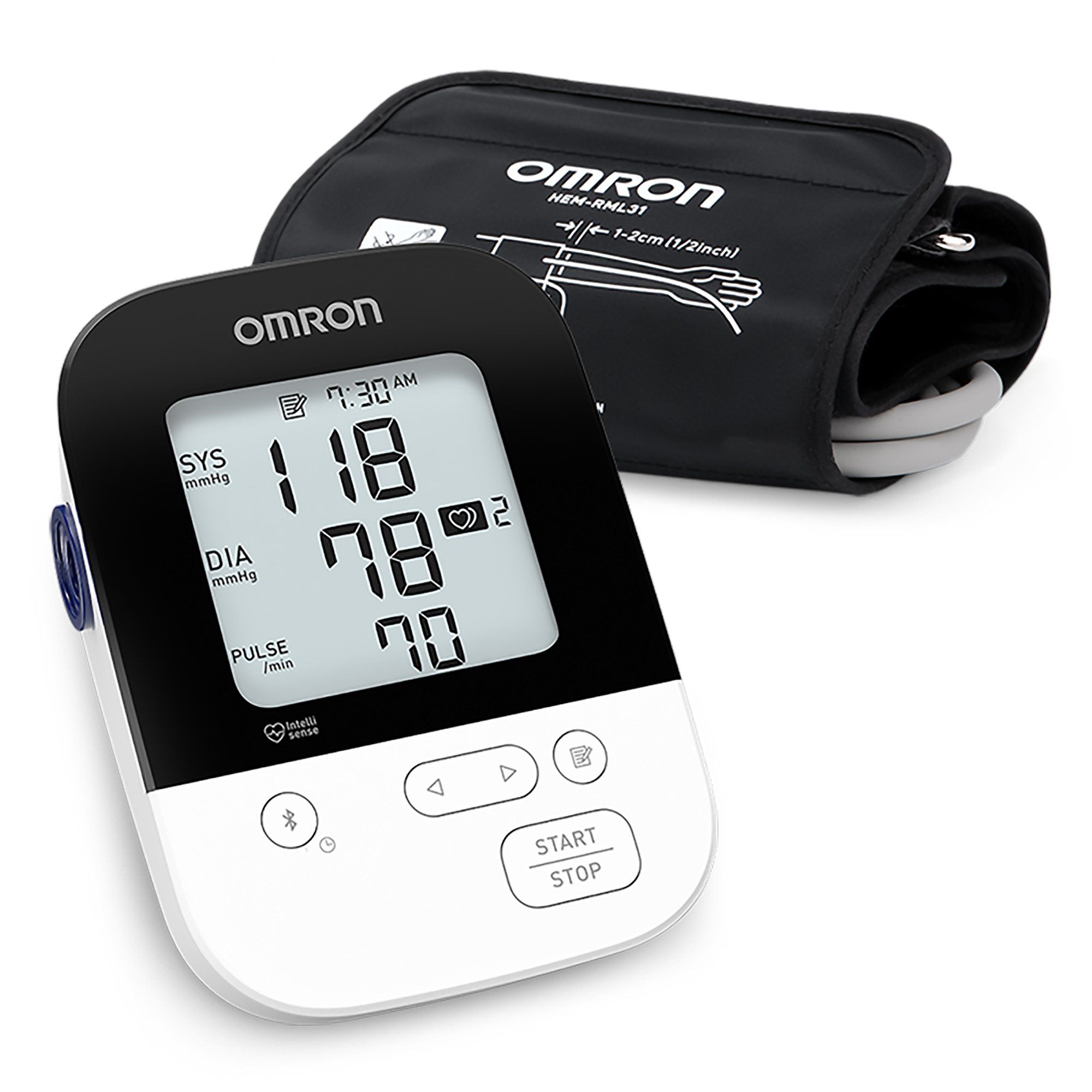Omron 5 Series Automatic Digital Upper Arm Blood Pressure Monitor - Black