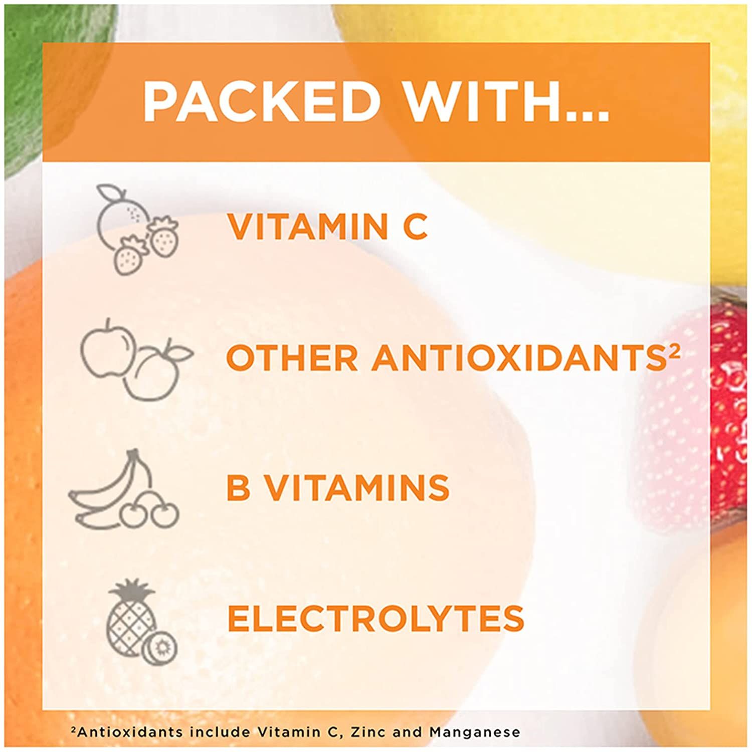 Emergen-C  Vitamin C Immune Support Drink Mix, 1000 mg, Super Orange - 30 ct