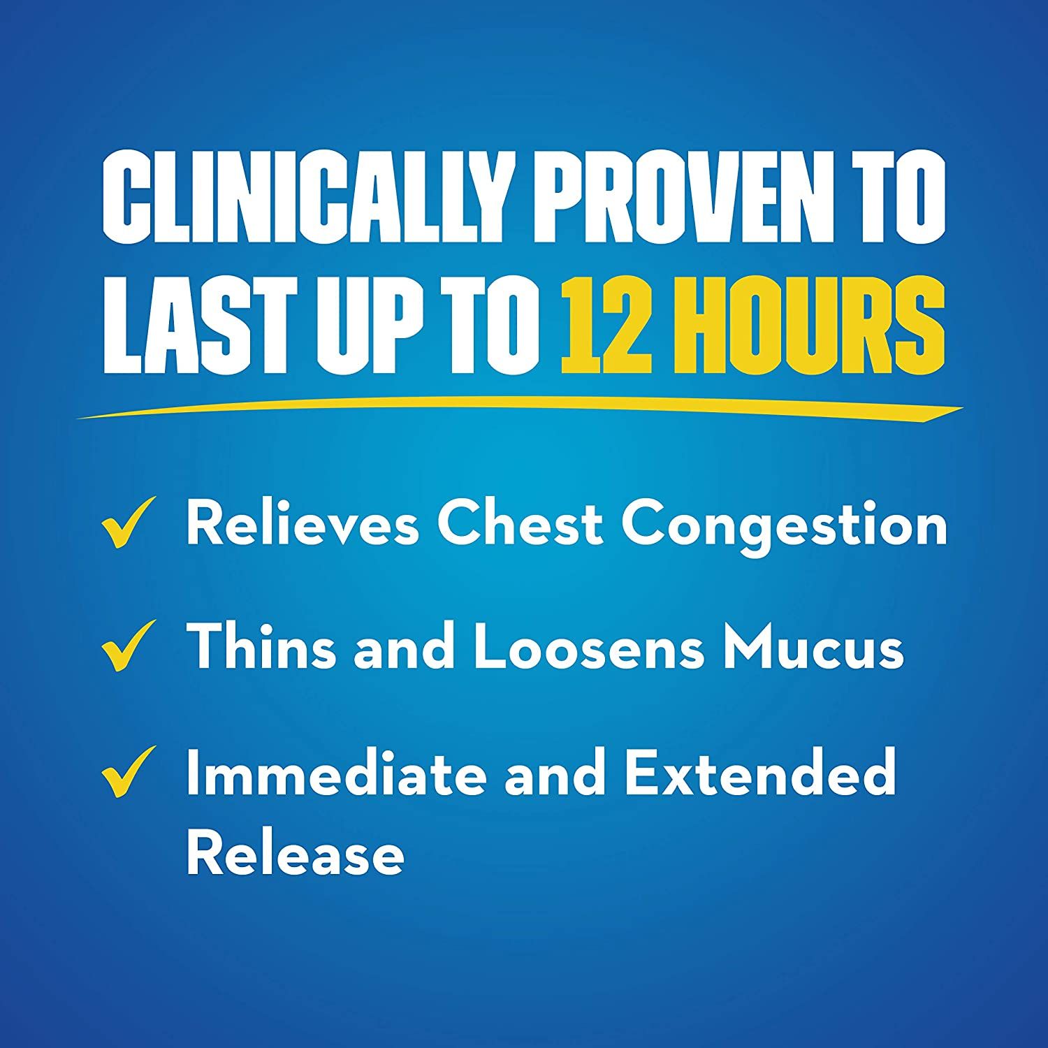Mucinex 12 Hour Expectorant Chest Congestion Tablets, 600 mg - 40 ct