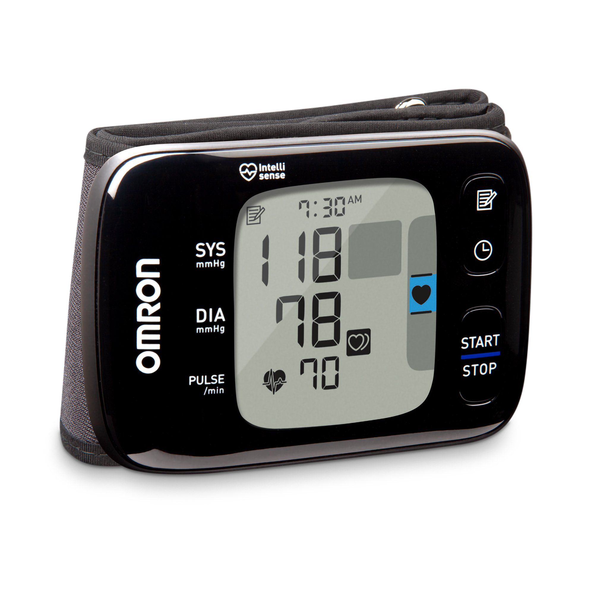 Omron 7 Series Automatic Digital Wrist Blood Pressure Monitor Cuff, Black - One Size Fits Most