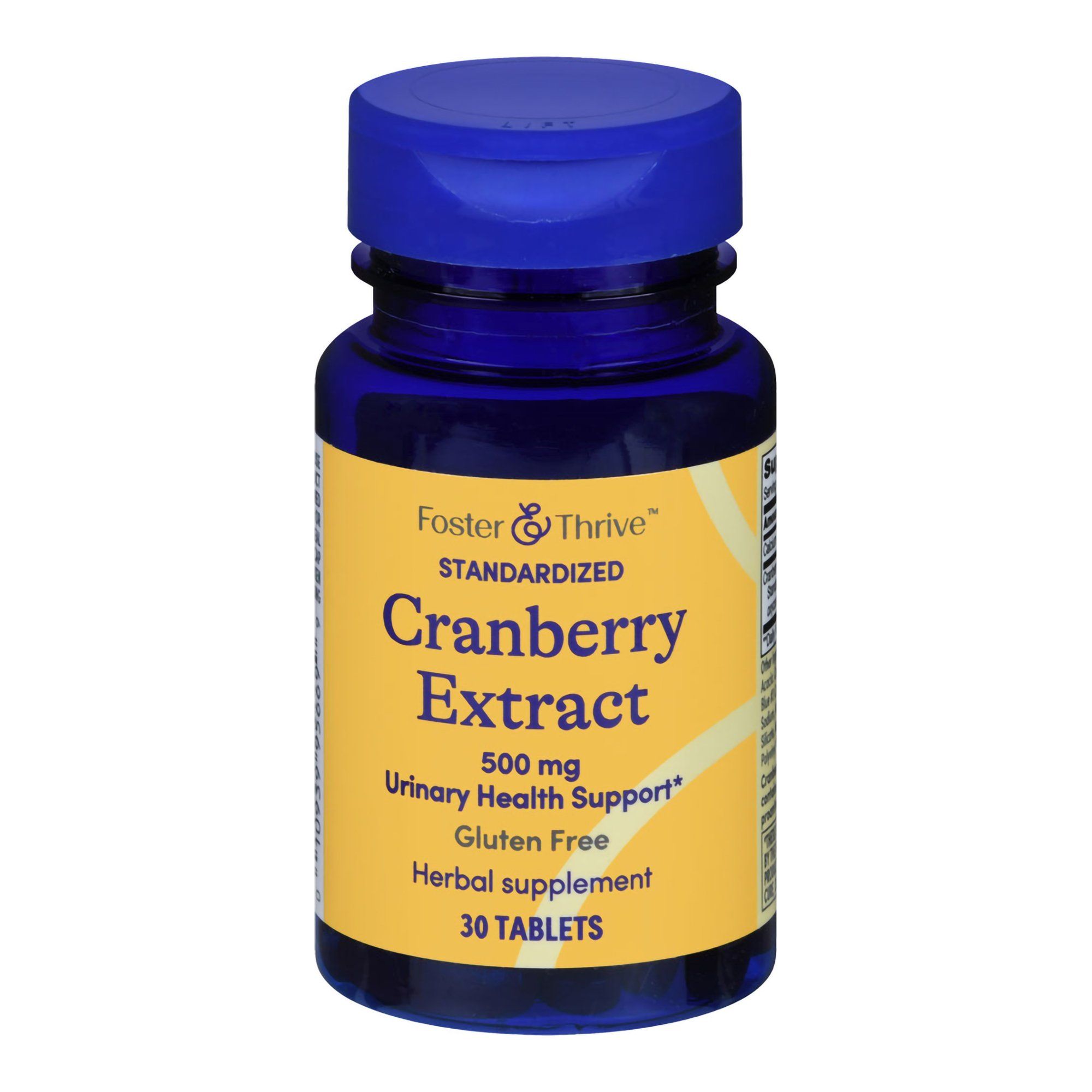 Foster & Thrive Cranberry Extract Tablets,  500 mg  - 30 ct