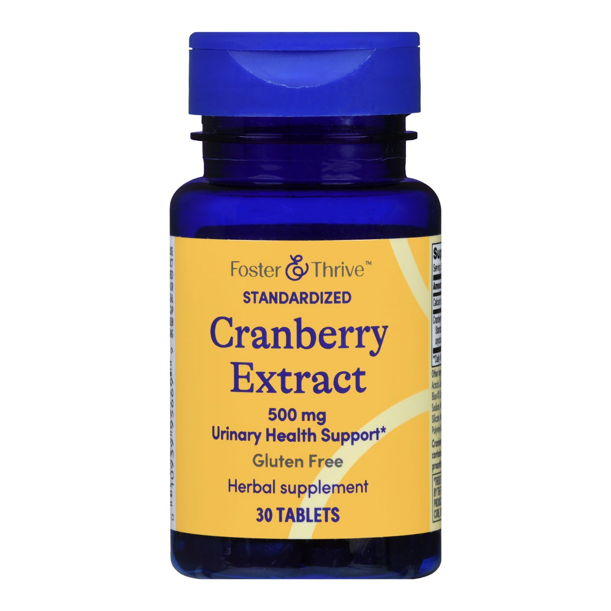 Foster & Thrive Cranberry Extract Tablets,  500 mg  - 30 ct