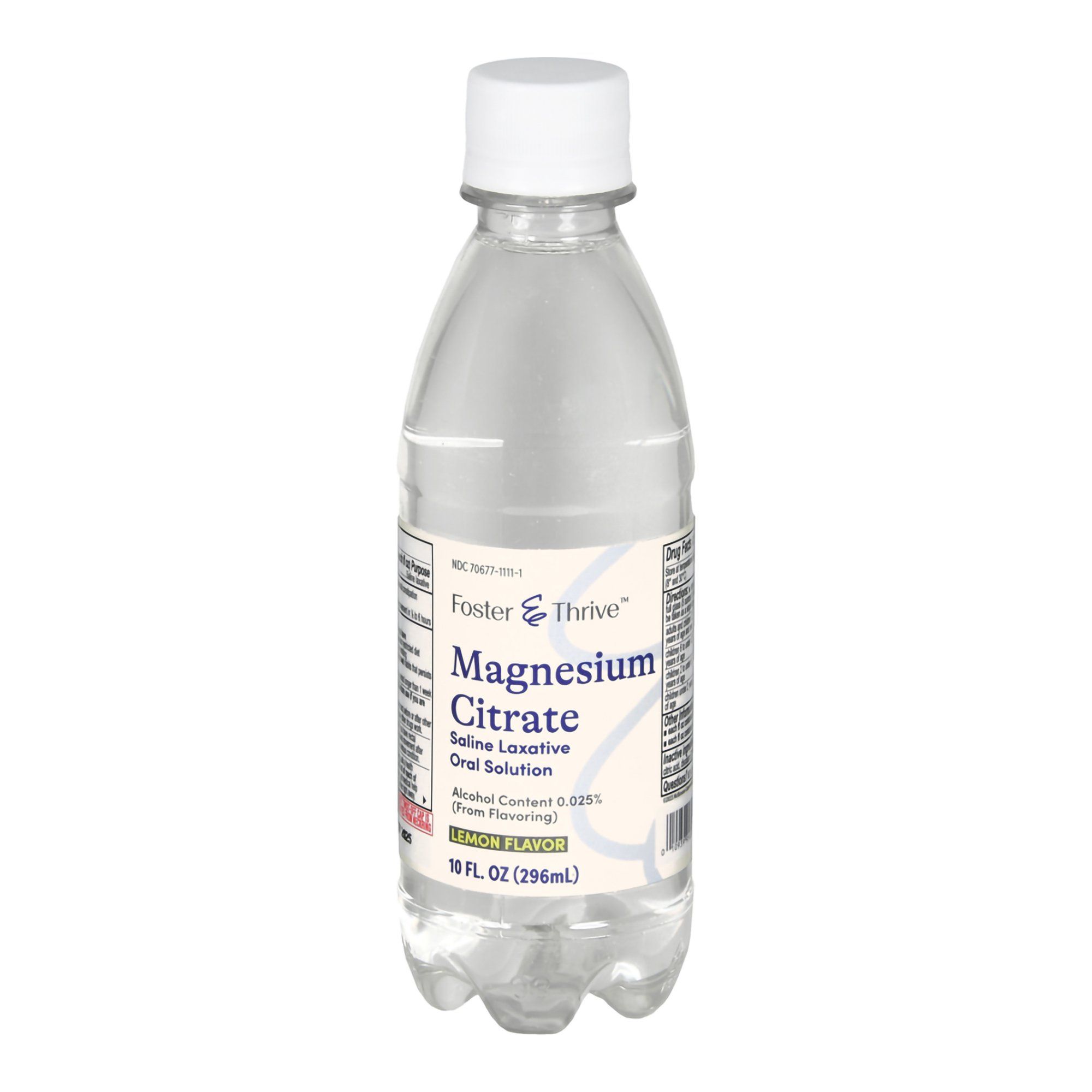 Foster & Thrive Magnesium Citrate Saline Laxative Oral Solution, Lemon - 10 fl oz