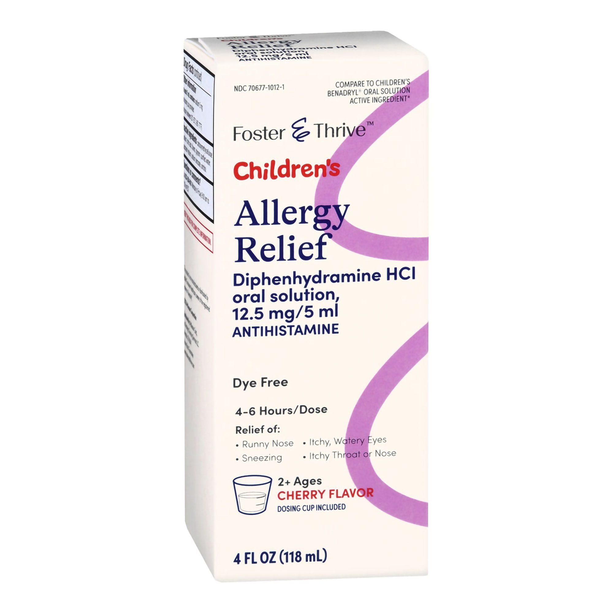 Foster & Thrive Children's Allergy Relief, Cherry - 4 fl oz
