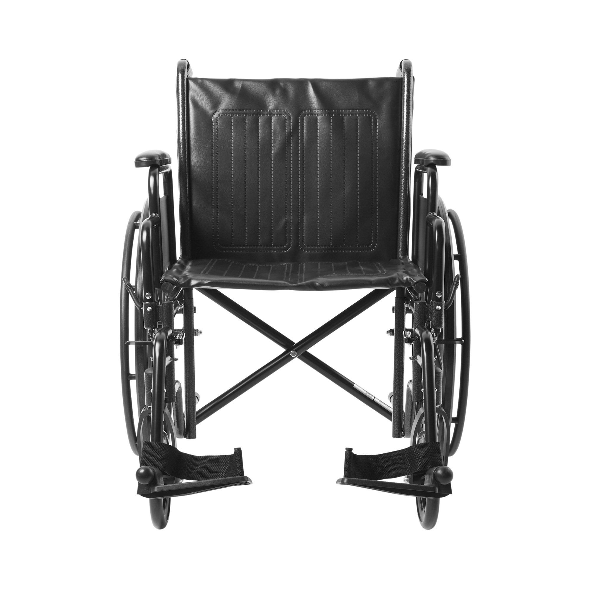 McKesson Wheelchair with Swing-Away Footrests & Detachable Arms - 350 lbs Weight Capacity