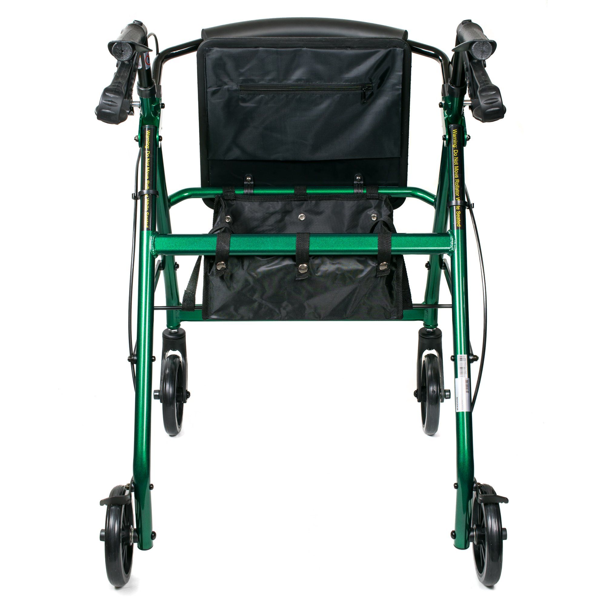 McKesson Rollator Walker with Seat, Green - 300 lbs Capacity