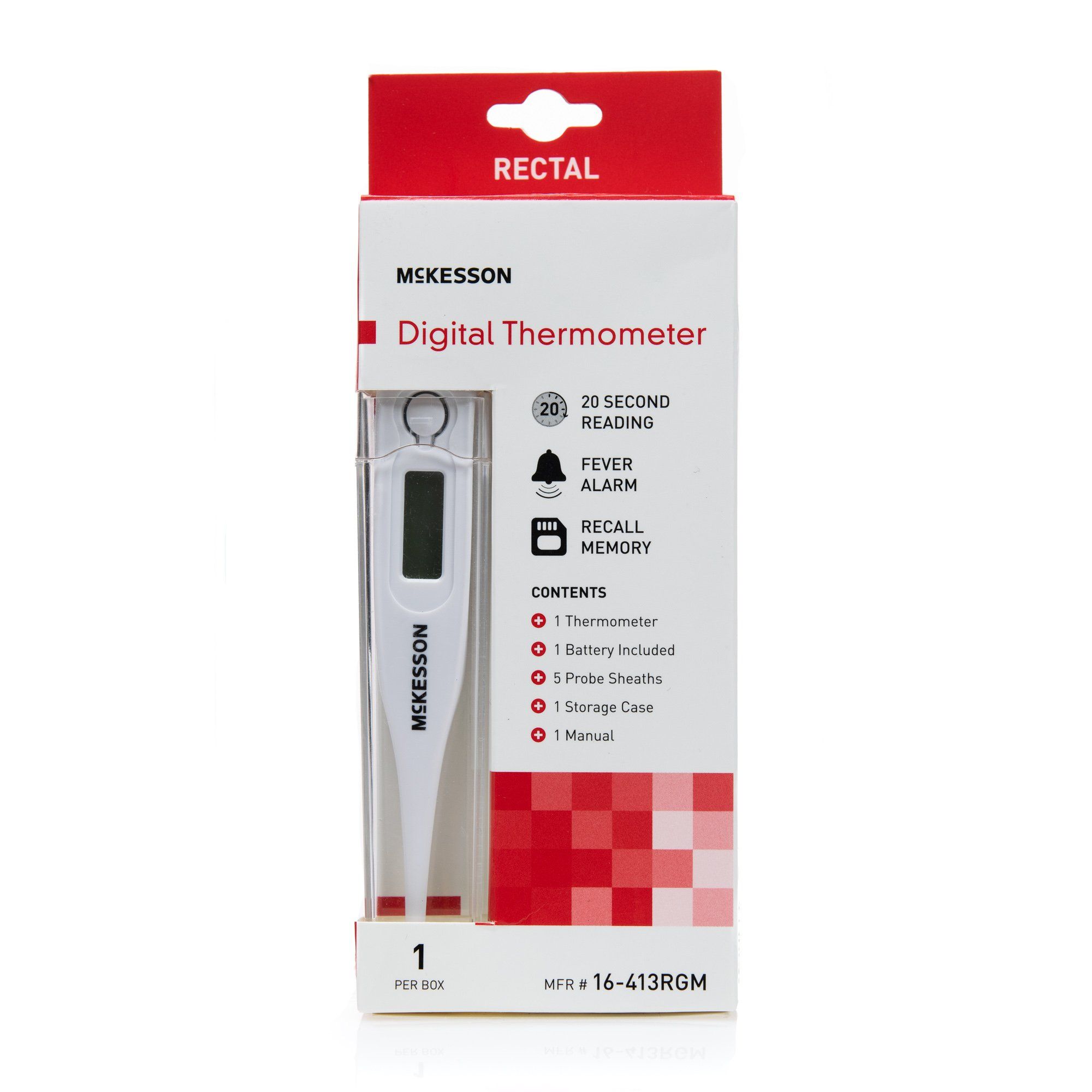 McKesson Rectal Digital Stick Thermometer - 1 ct
