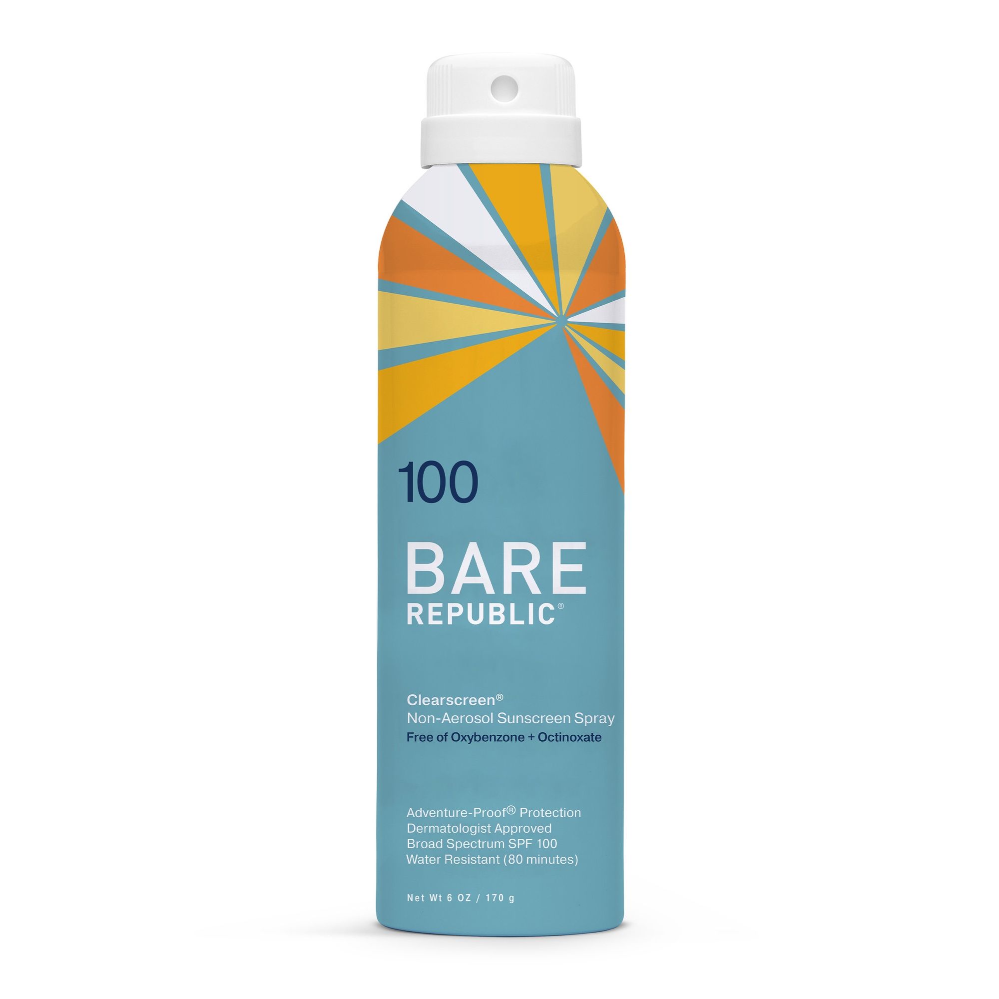 Bare Republic Clearscreen Sunscreen Body Spray, SPF 100 - 6 fl oz