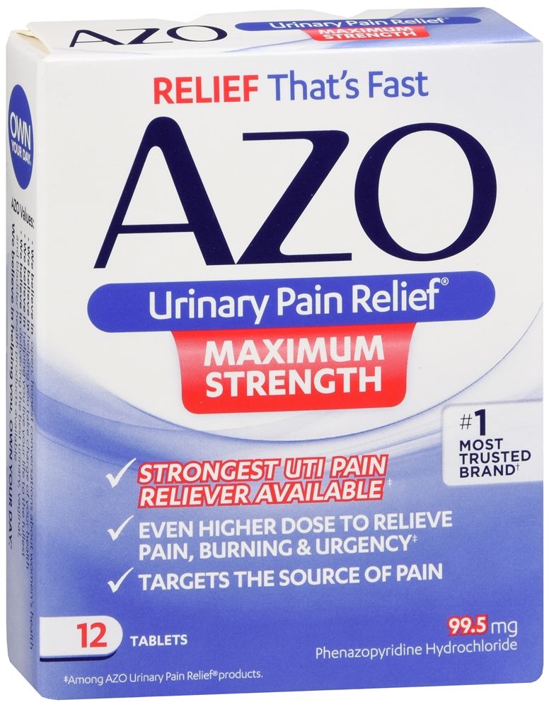 AZO Urinary Pain Relief Tablets Maximum Strength - 12 ct