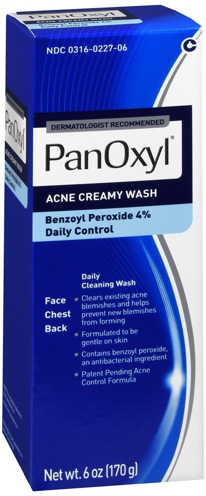 PanOxyl Acne Creamy Wash Daily Control - 6 oz