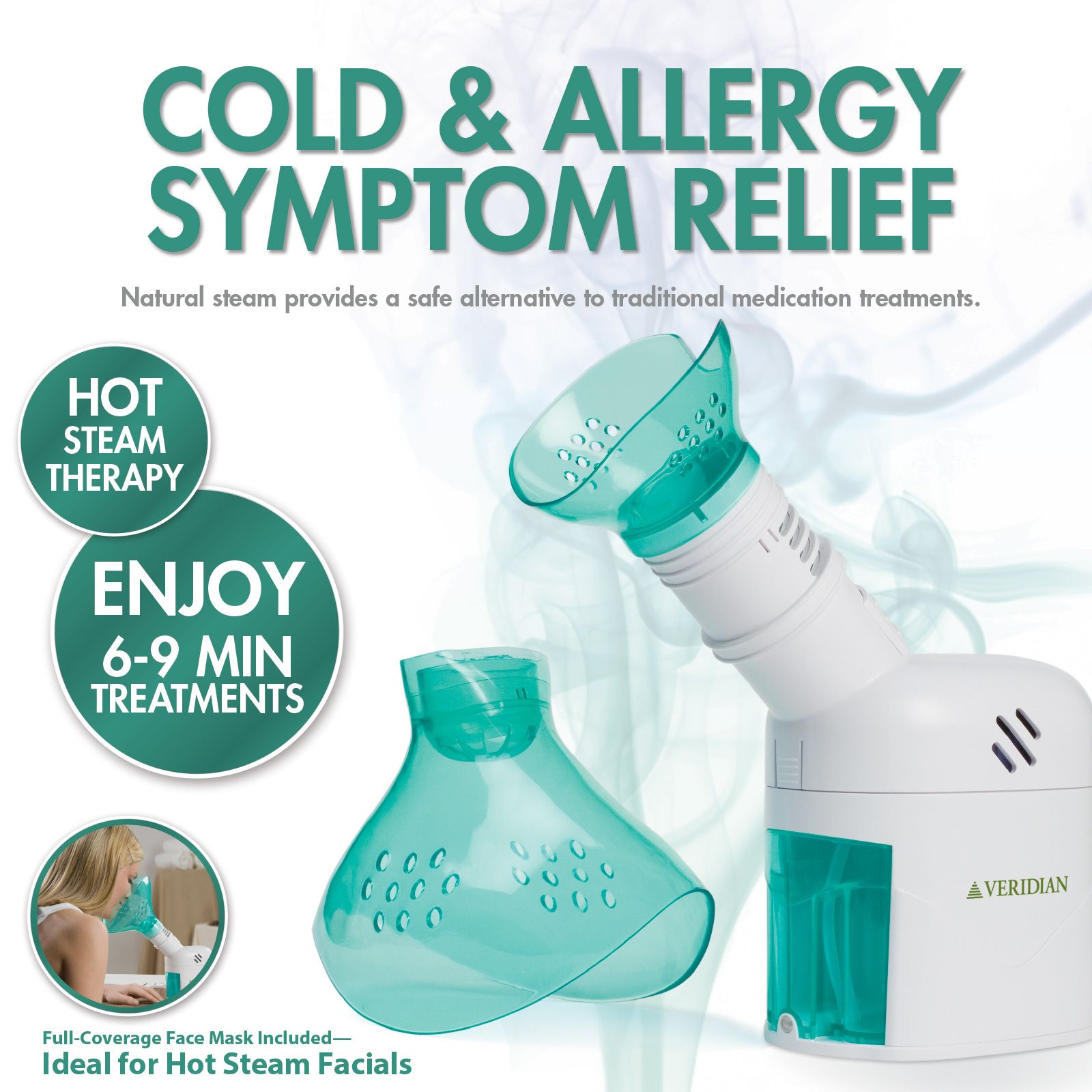 TheraCare Cold, Flu & Allergy Steam Therapy Kit