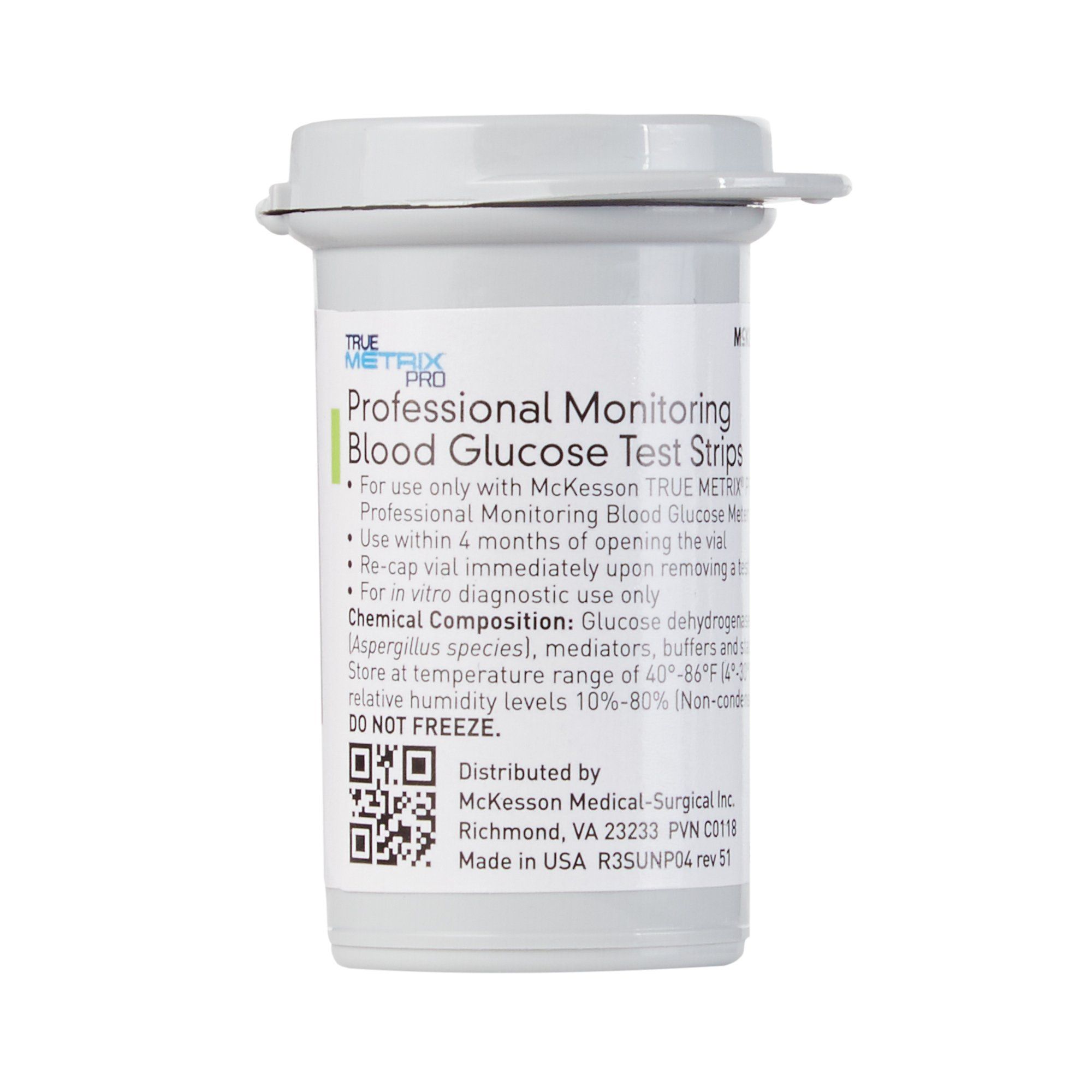 McKesson TRUE METRIX PRO Professional Monitoring Blood Glucose Test Strips - 100 ct
