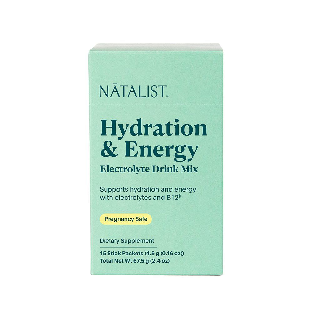 Natalist Hydration & Energy Electrolyte Drink Mix (Pregnancy Safe), Berry - 15 packets