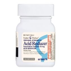 Foster & Thrive Original Strength Acid Reducer Famotidine Tablets, 10 mg - 60 ct