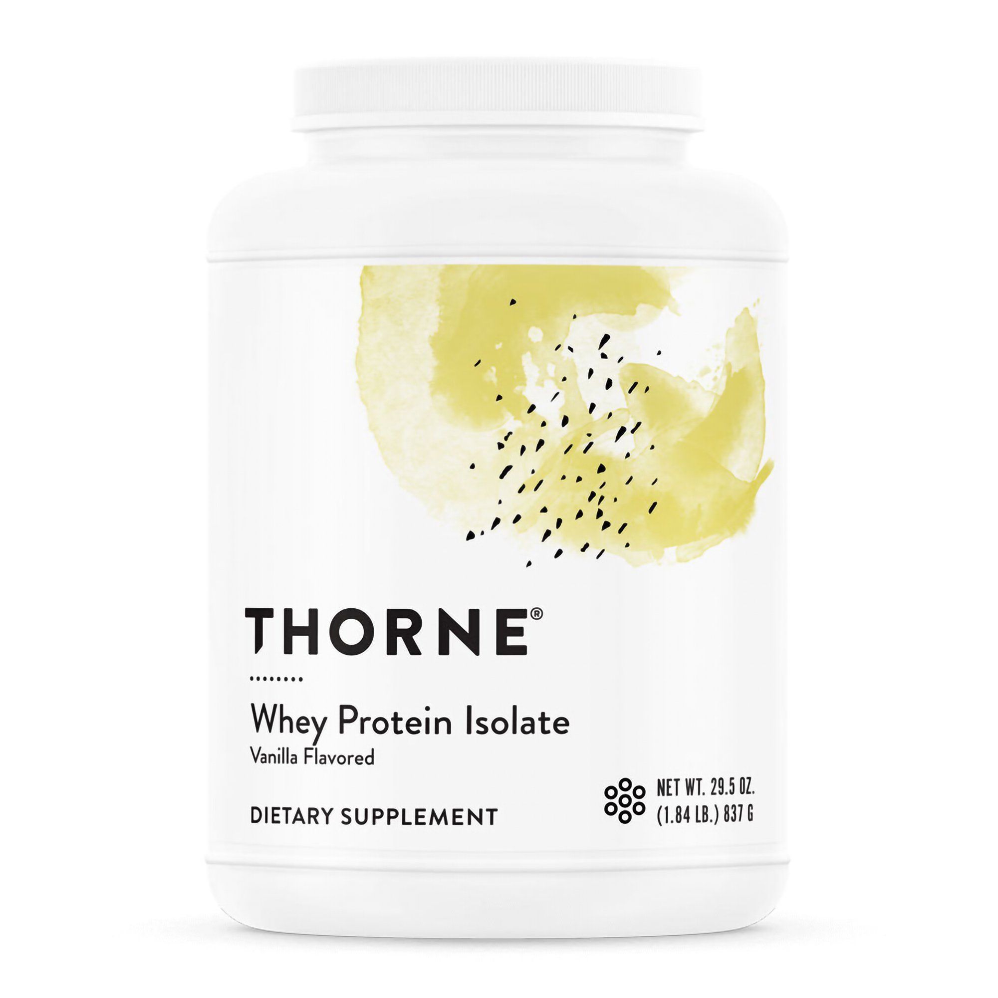 Thorne Whey Protein Isolate, Vanilla - 29.5 oz