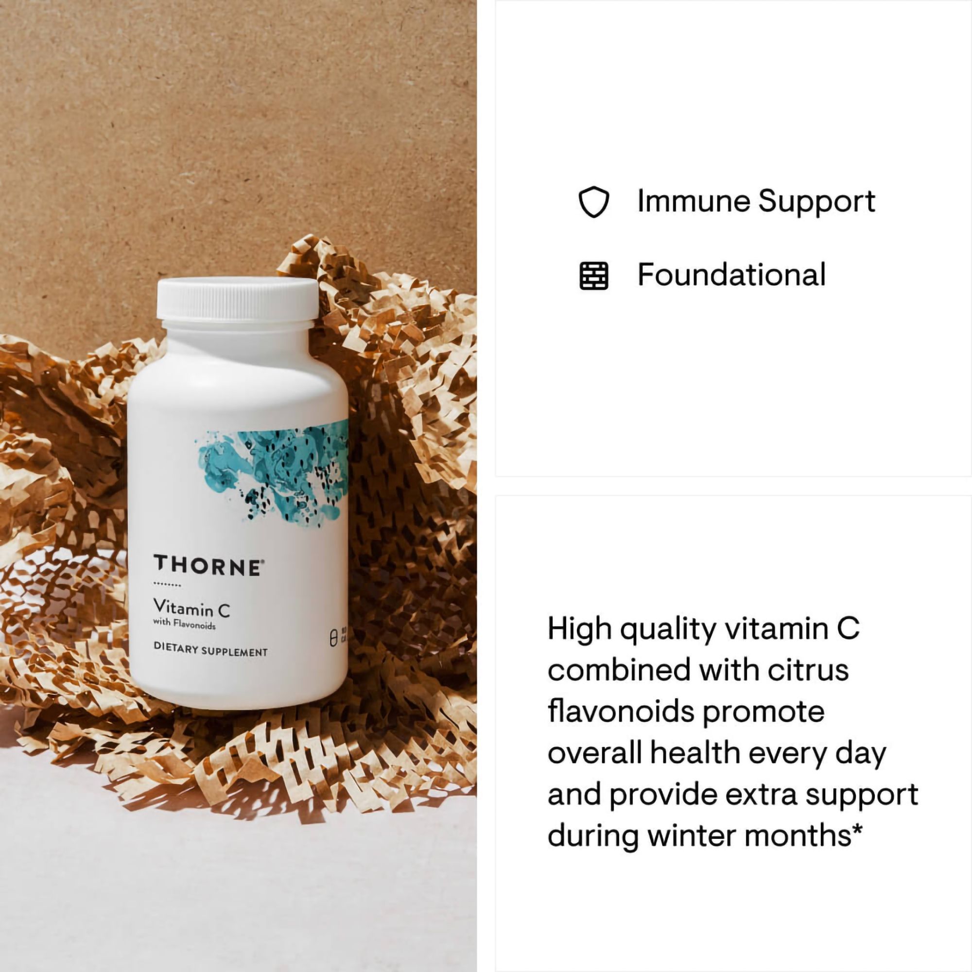 Thorne Vitamin C with Flavonoids Capsules - 90 ct
