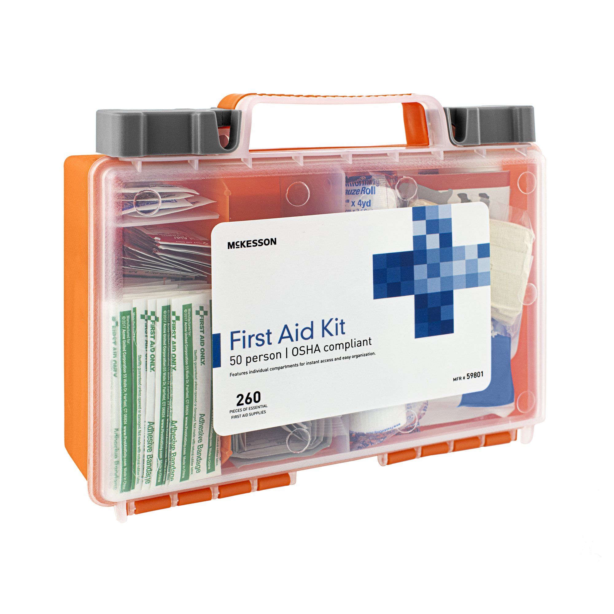 McKesson First Aid Kit 50 Person - 260 pieces