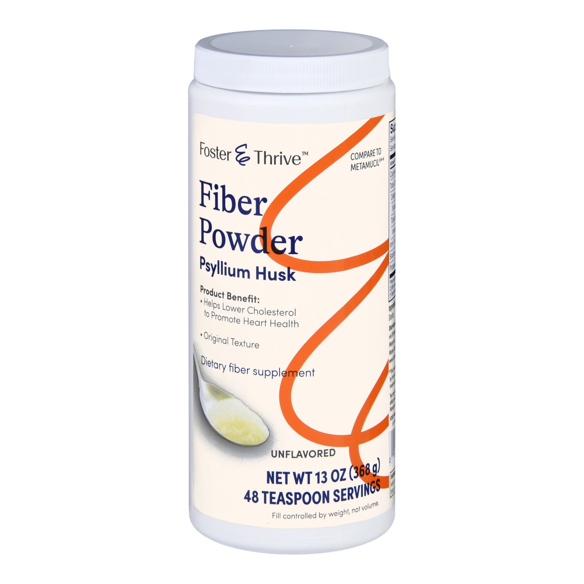Foster & Thrive Fiber Powder, Original Texture, Unflavored - 13 oz