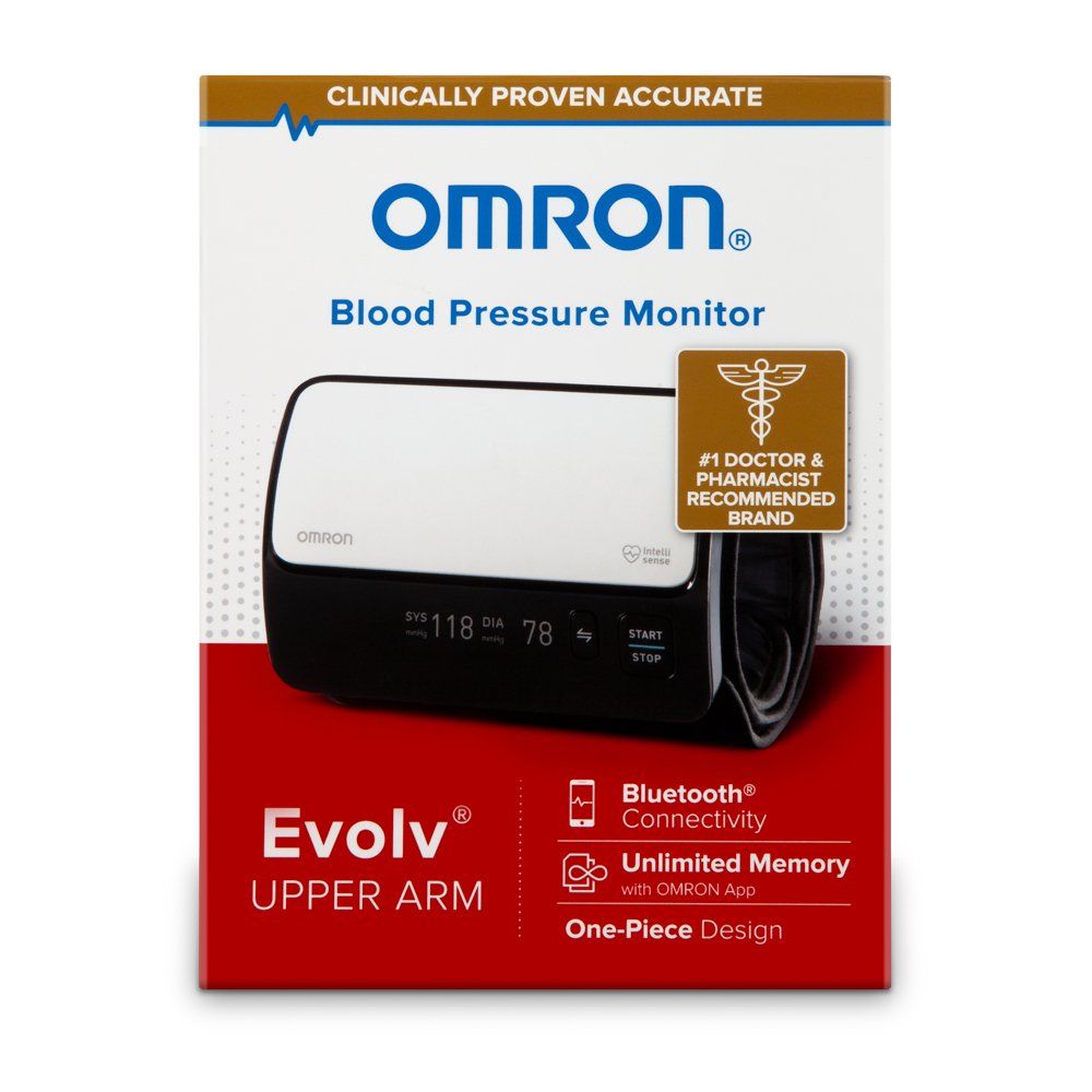 Omron Evolv Bluetooth Digital Upper Arm Blood Pressure Monitor - Black/White