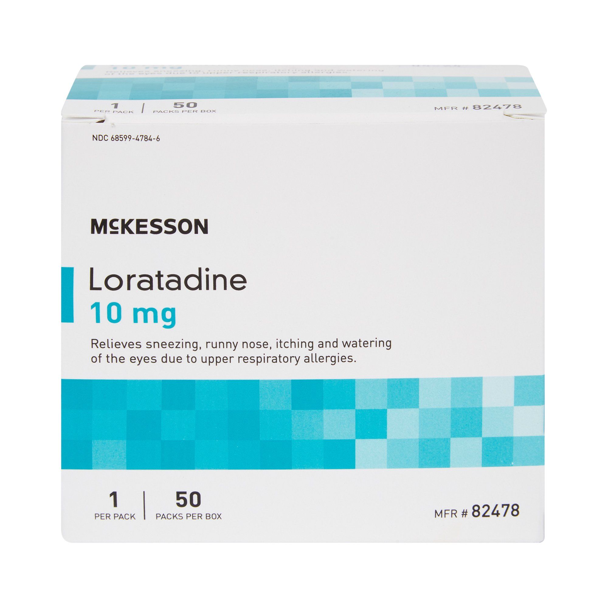 McKesson 24 Hour Allergy Relief Loratadine Tablets, 10 mg - 50 ct