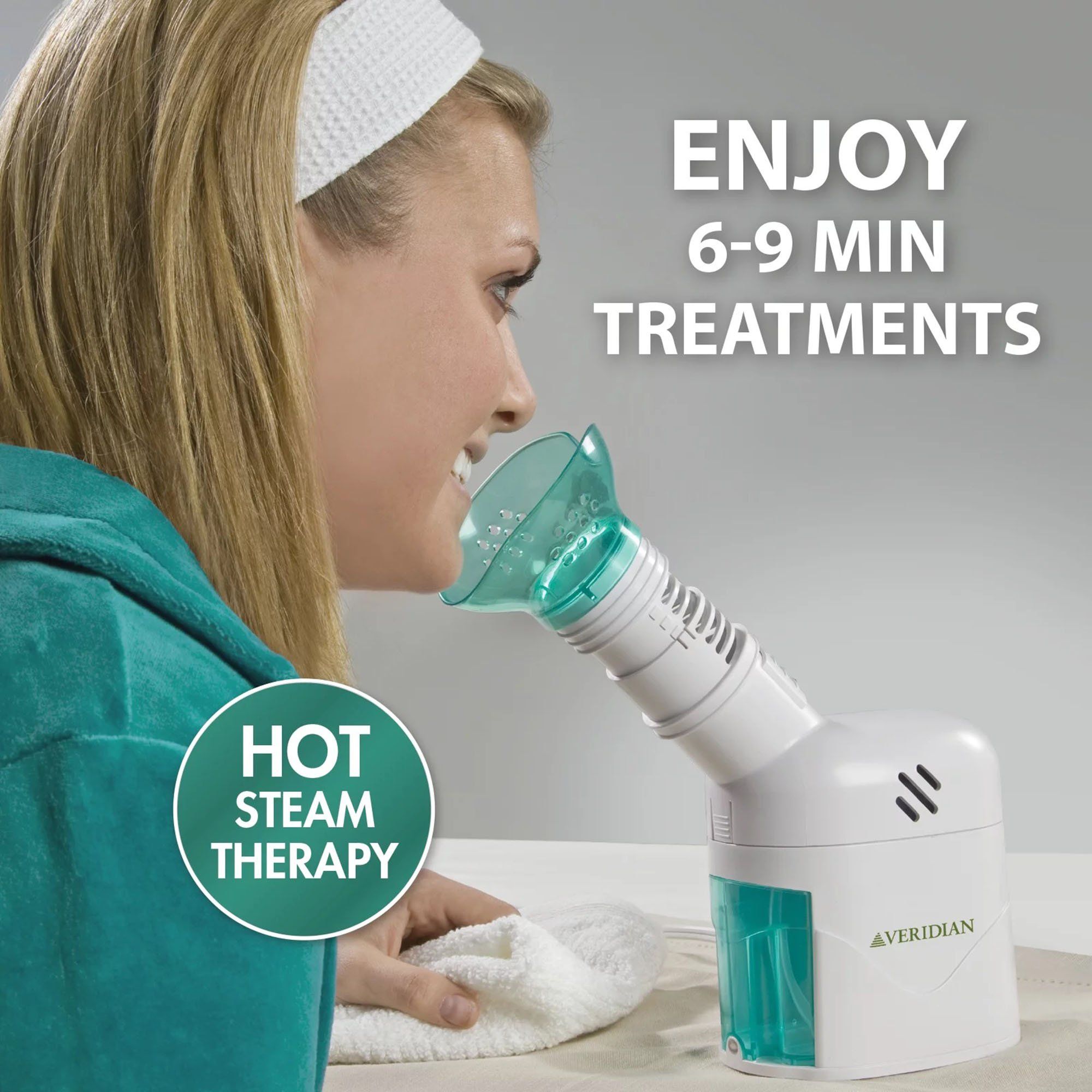 Veridian Steam Inhaler Respiratory Vapor Therapy