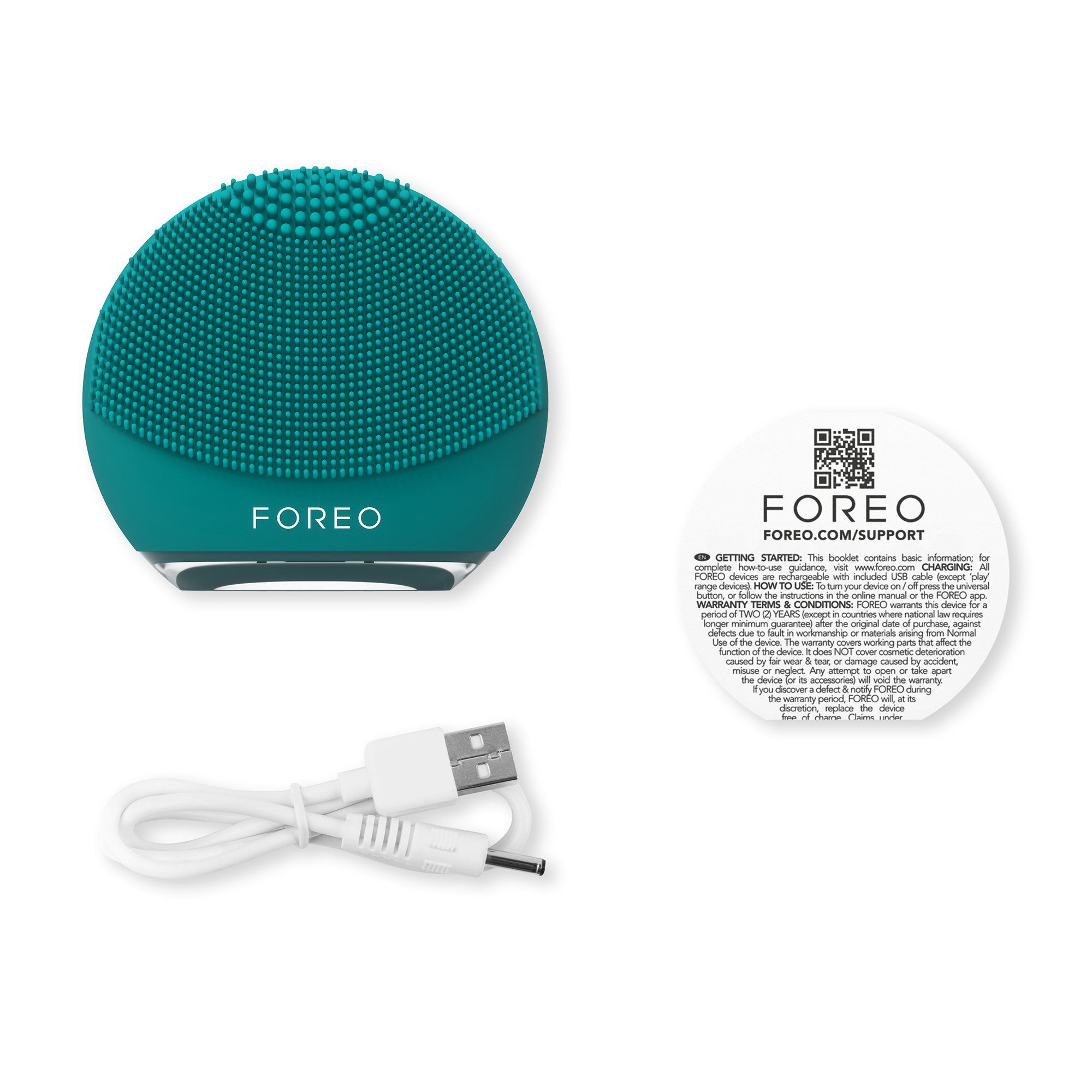 FOREO LUNA™ 4 Go Travel-Friendly Facial Cleansing & Massaging Device - Evergreen