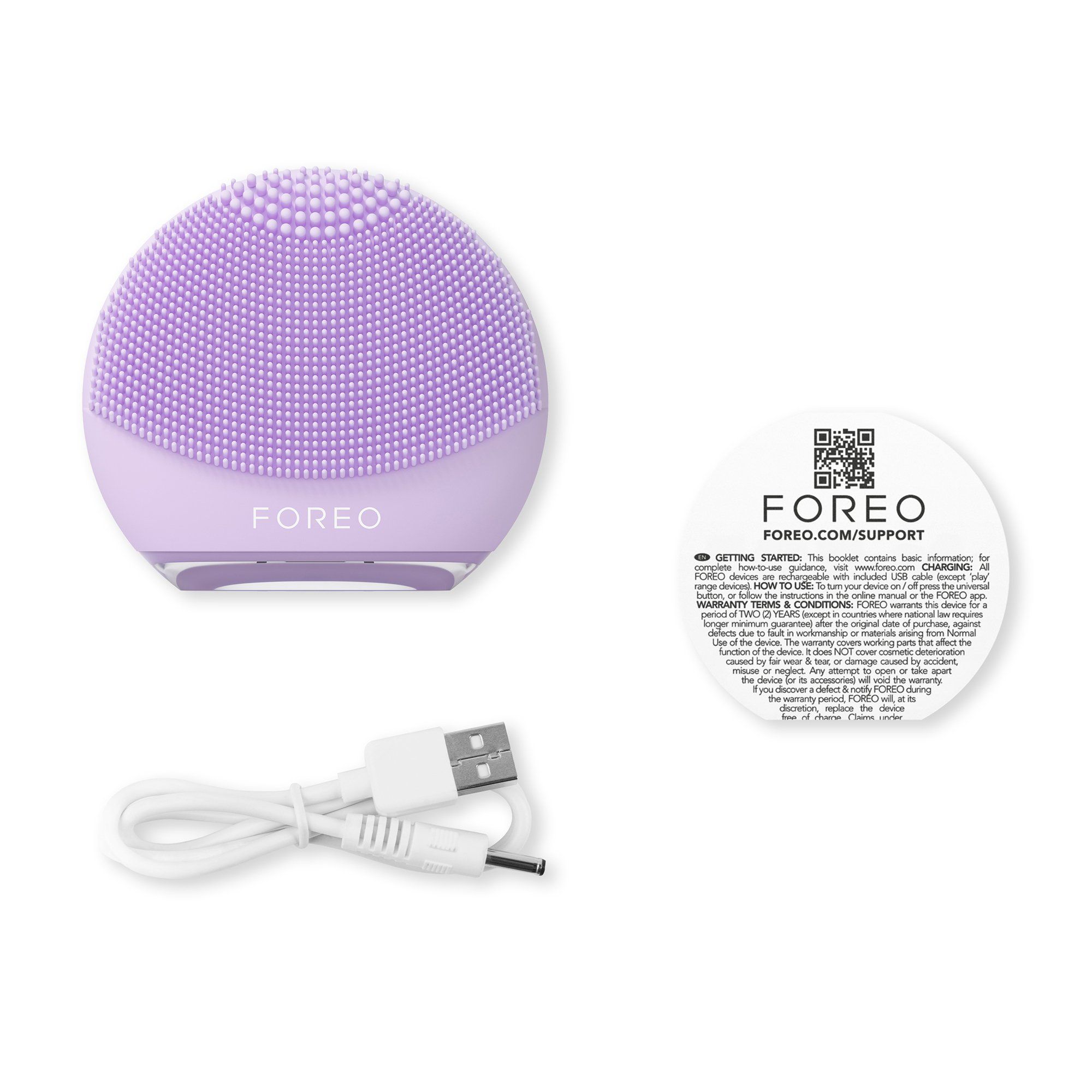 FOREO LUNA™ 4 Go Travel-Friendly Facial Cleansing & Massaging Device - Lavender